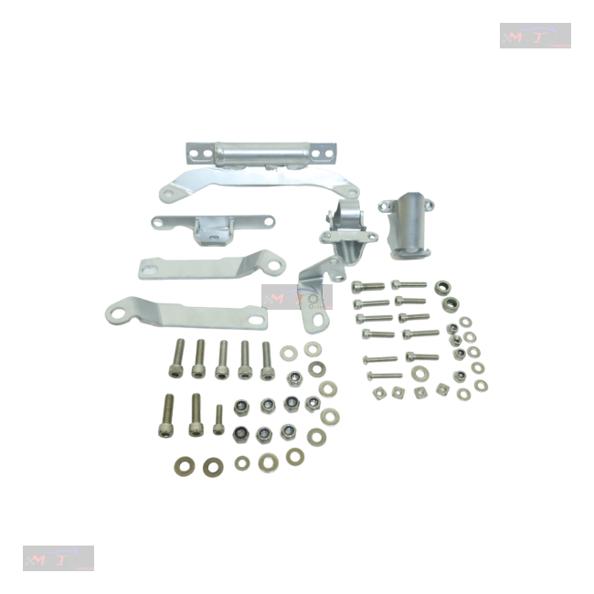 Upper Lower Crash Guard For Bmw G 310 Gs - Silver